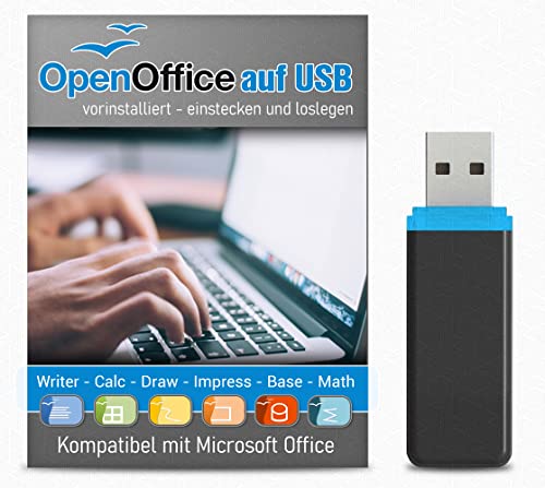 OpenOffice - Office Vollversion für PC & Notebook auf 32 GB USB 3....