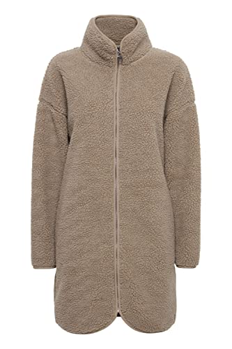 OXMO Tova Sweatjacke Damen Pullover mit Teddy Fell mit Stehkragen L...