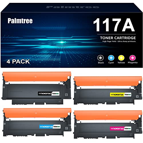 Palmtree 4er-Pack Kompatibel HP 117A Toner Set als Ersatz Toner fü...