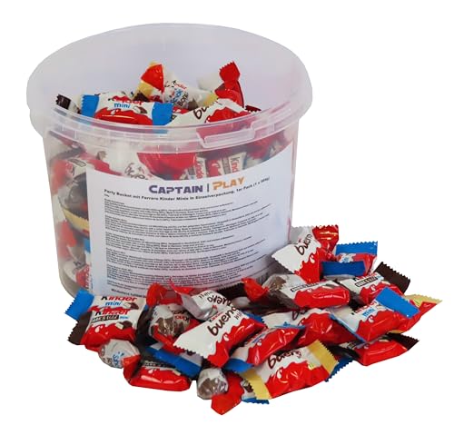 Party Bucket mit Ferrero Kinder Minis in Einzelverpackung, 1er Pack...