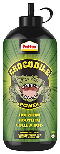 Pattex Crocodile Power Holzleim, leistungsstarker Holzkleber für I...