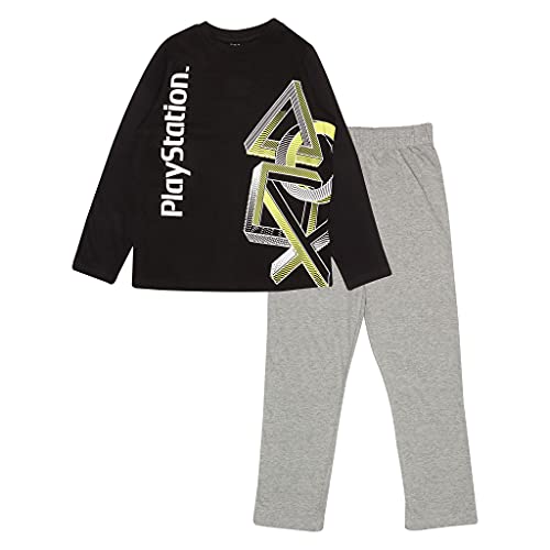 Playstation Icons Langer Pyjama, Kinder, 110-182, Schwarz, Offiziel...