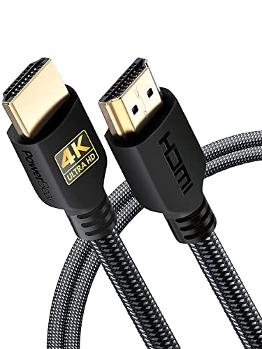 PowerBear 4K HDMI Kabel 2m | 18Gbps Hochgeschwindigkeit HDMI Kabel,...