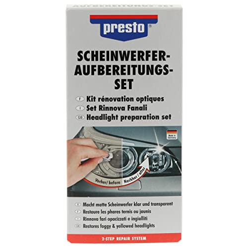 presto 365171 Scheinwerfer-Aufbereitungs-Set, Kunststoff, Weißlich...