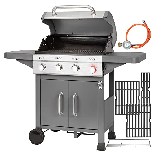 ProfiCook Gasgrill 4-Brenner inkl. 800°C Infrarot-Keramikbrenner...