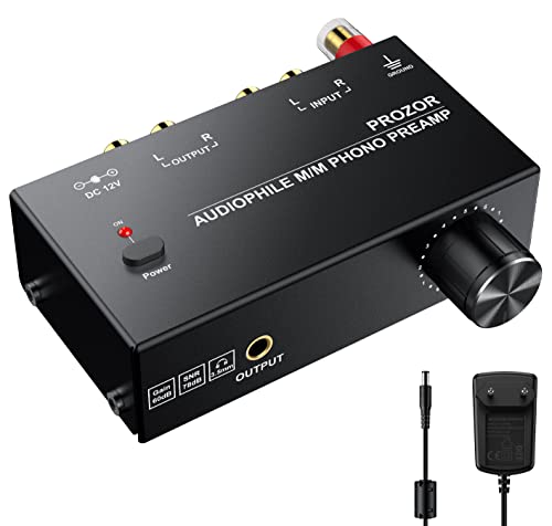 PROZOR Vorverstärker für Plattenspieler Audiophiler M M Phono Vor...