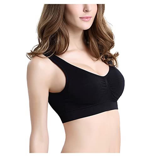 QREXVOG Frauensport BHS Seamless Sport BH Wireless BH Unterwäsche ...