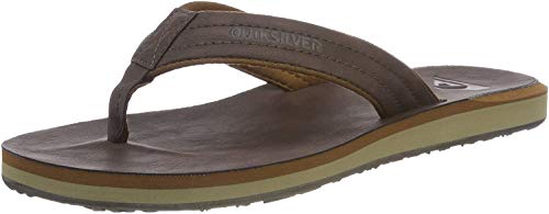 Quiksilver Herren Carver Nubuck-Sandals for Men Zehentrenner, Braun...