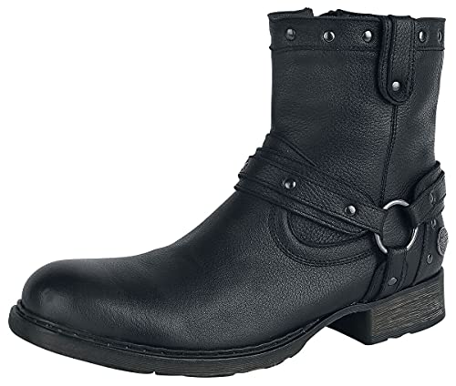 Rock Rebel by EMP Herren schwarze Boots mit Nieten EU45...