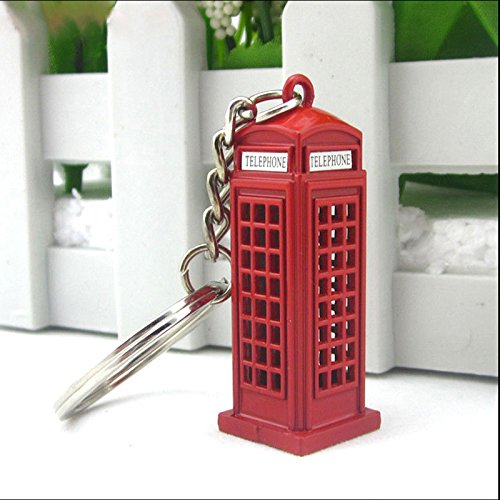 Ruelen Vintage Telefonzelle britischen Miniatur London Schluesselan...