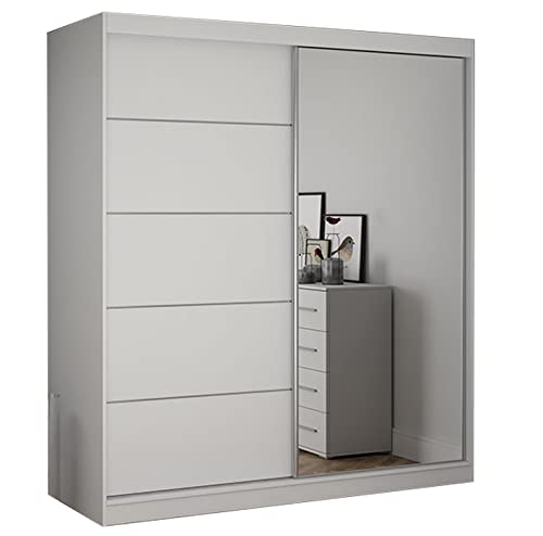 Schiebetürenschrank, eleganter Kleiderschrank Schrank Garderobe Sp...