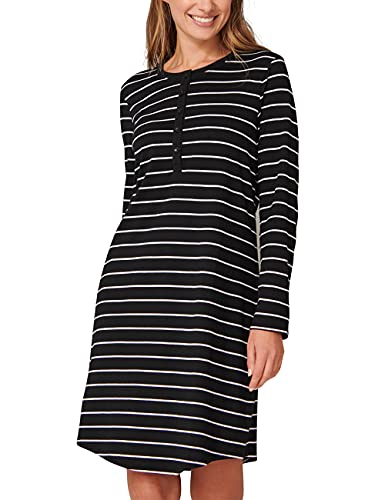 Schiesser Damen Schiesser Women s Long-sleeved Nightdress Nachthemd...