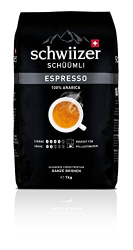 Schwiizer Schüümli Espresso Ganze Kaffeebohnen 1kg - Intensität ...