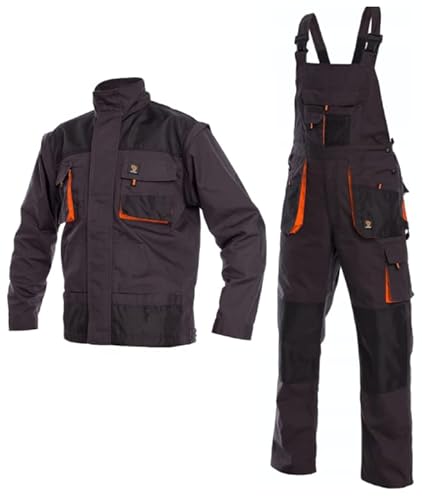 Set aus Latzhose und Jacke | Perfekt Overall mit Kniepolstertaschen...