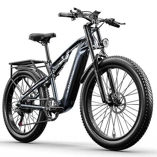 Shengmilo E Bike Herren Elektrofahrrad 26 Zoll E-Mountainbike Vollf...