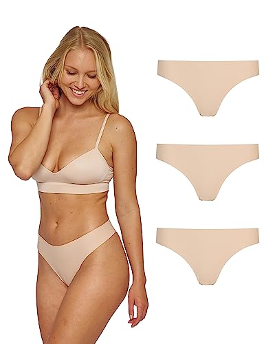 Snocks Mikrofaser String Tanga Damen Nude S 36 - Seamless Frauen Un...