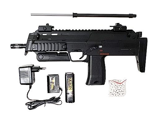 Softair Pistole Airsoft Gun MP7 AEG Set 0,49 Joule...