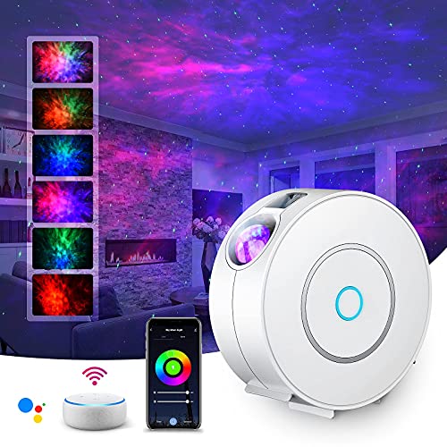 SUPPOU LED WIFI Sternenhimmel Projektor, Smart Nachtlicht 3D Galaxy...