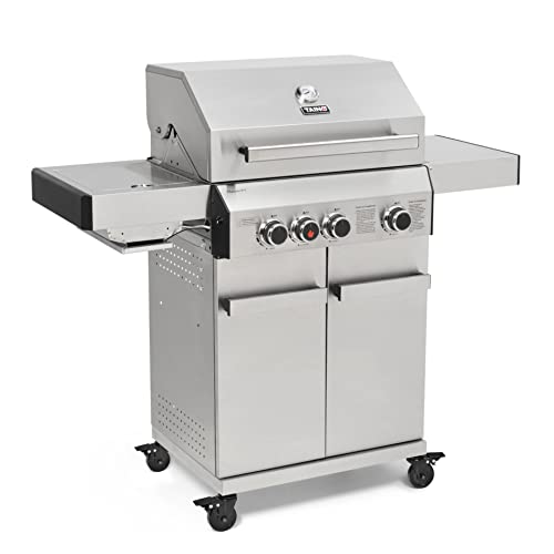 TAINO PLATINUM 3+1 Gasgrill komplett Edelstahl Sear-Burner Power-Zo...