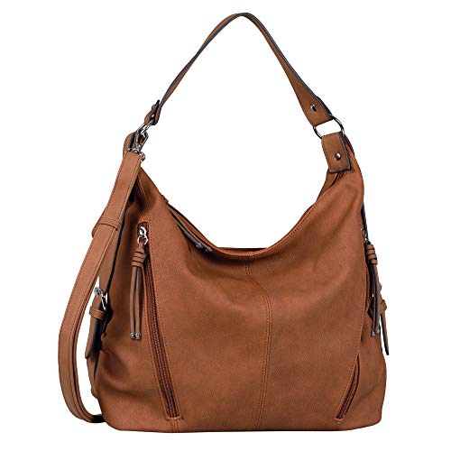 TOM TAILOR bags Caia Damen Hobo Bag Schultertasche Groß Braun...