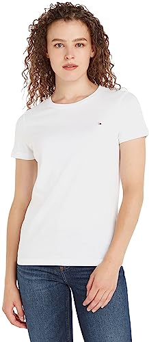 Tommy Hilfiger Damen T-Shirt Kurzarm Heritage Rundhalsausschnitt, W...