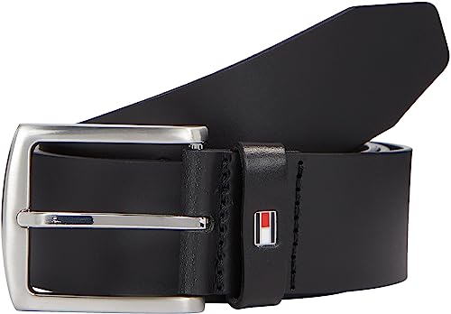 Tommy Hilfiger Ledergürtel NEW DENTON 4 cm breit schwarz Größe 1...