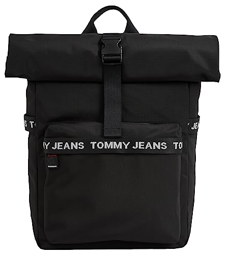 Tommy Jeans Herren Rucksack Essential Rolltop Handgepäck, Schwarz ...