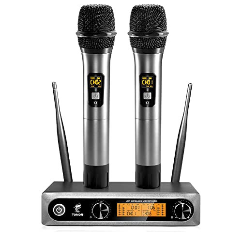 TONOR Wireless Funkmikrofon UHF Professionelles dynamisches drahtlo...