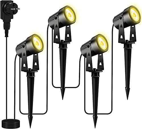 Totofac Gartenbeleuchtung LED, COB im Freien IP65 Wasserdichter Gar...