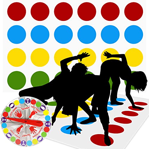 Twister Spiel für Kinder & Erwachsen, Kindergeburtstag Spiele Ab 6...