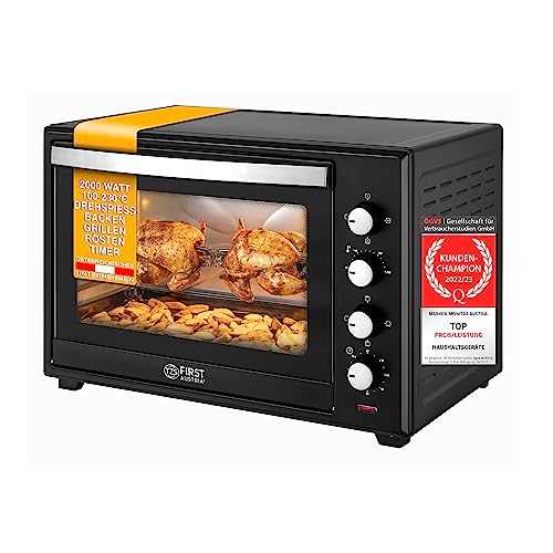 TZS First Austria Minibackofen, 2000 Watt, 60L, mit Innenbeleuchtun...