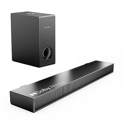 ULTIMEA Dolby Atmos Soundbar für TV Geräte, BassMAX, 3D Surround ...