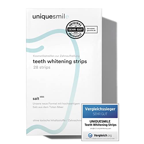 Uniquesmile Zahnaufhellung Whitening Strips - frei von Peroxid - in...