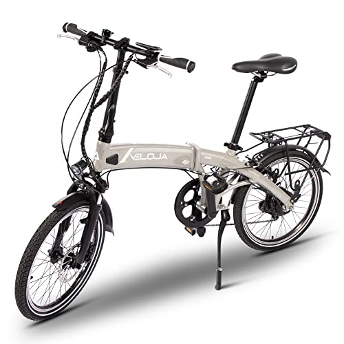 VELOJA Ebike Klapprad – elektrisches Fahrrad faltbar – 20 Zol...