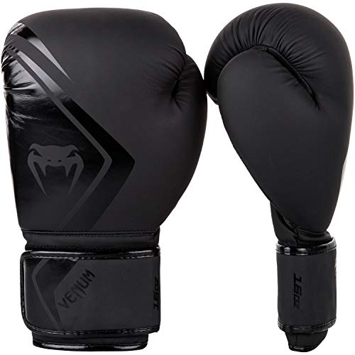 Venum Unisex Contender 2.0 Boxhandschuhe, Schwarz  Schwarz, 12 Oz E...