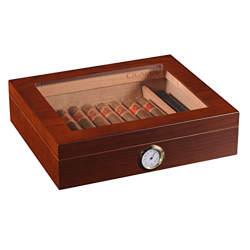 Volenx Humidor, Handgefertigter Humidor Zigarren, Reise Zigarren Hu...