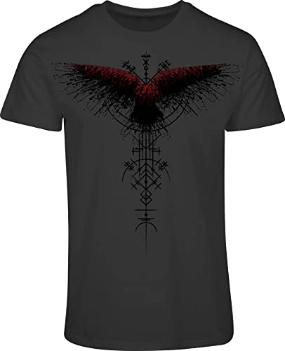 Wikinger Shirt Herren : Blutrabe - Rabe T-Shirt Wikinger Geschenke ...