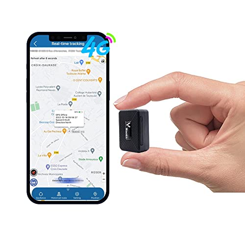 Winnes Mini GPS Tracker 4G, Mini GPS Tracker mit starkem Magneten E...