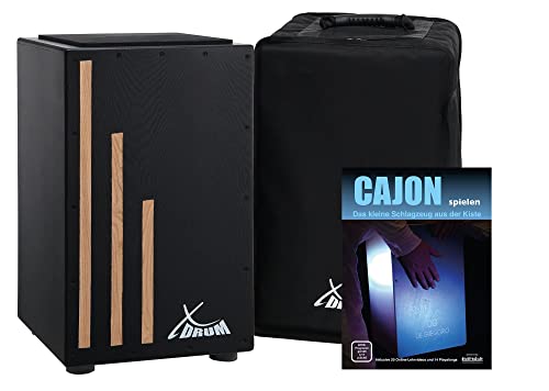 XDrum Cajon Primero Negra - Kistentrommel inkl. Rucksacktasche und ...