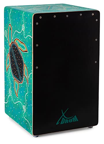 XDrum Design Series Cajon “Turtle” - Handbemalte Designer-Cajon...