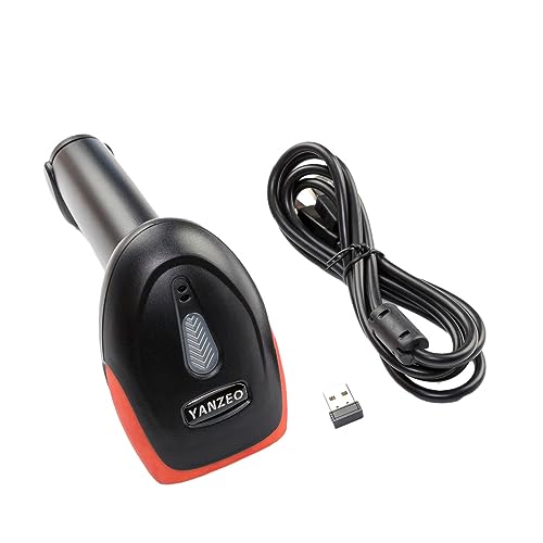 Yanzeo Handheld Barcode-Scanner USB Wireless 2.4G Barcode-Scanner 1...