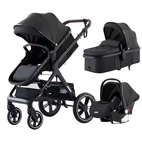 YAZOCO Kompakter 3 in 1Kinderwagen Anstout Terrain Luxus Hohe Lands...