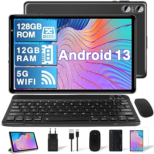 YESTEL Android 13 Tablet 10 Zoll mit 12 GB RAM 128 GB ROM (1TB TF),...