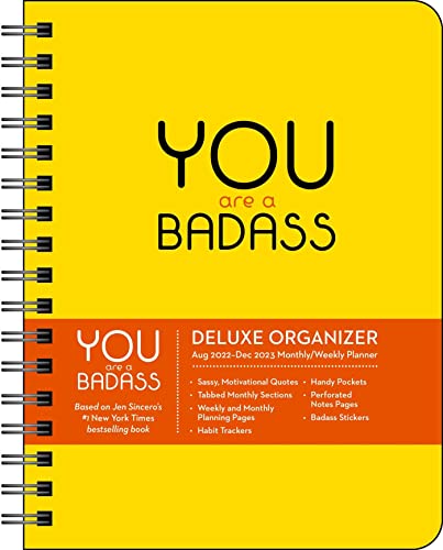 You Are a Badass Organizer 17-Month 2022-2023 Monthly Weekly Planne...