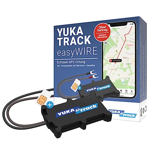 YUKAtrack easyWire GPS Ortung Tracker für Auto, Motorrad, LKW, Woh...