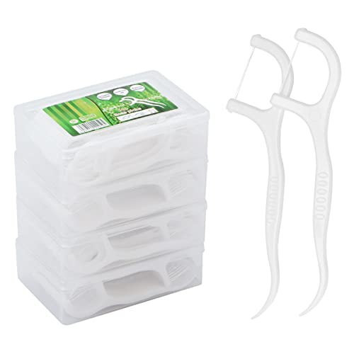 Zahnseide Dental Floss 200 Stück Zahnseide Stick mit Zahnstocher H...