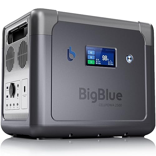 10ms USV & 1,5 Std AC-SchnellladeBigBlue 2500W Tragbare Power...