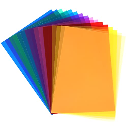 16 Stück Farbfolien Gel Filter Film Transparente Farben Profession...