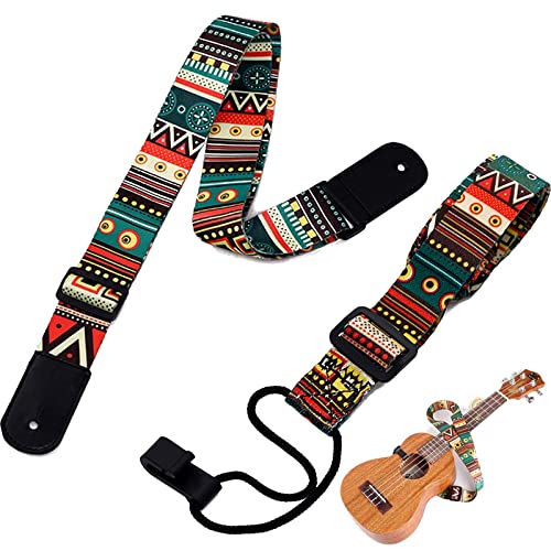 2 Stücke Ukulele Gurt, Verstellbarer Gitarren-Schultergurt, Guitar...