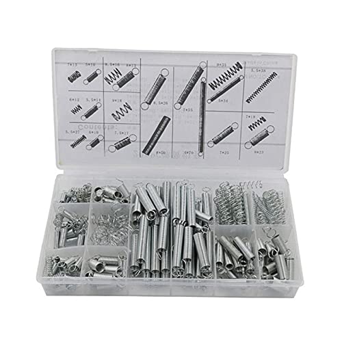 200 PCS zugfeder Sortiment Zugfedern Verschiedene Set Erweiterung D...